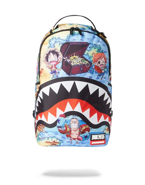 sprayground backpack one piece.